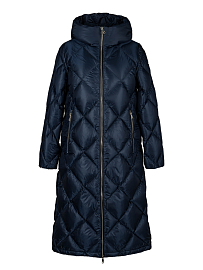 Пуховик женский U121026 (темно-синий)