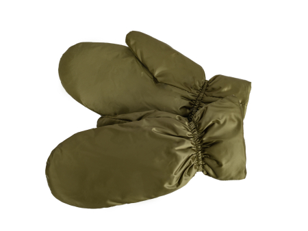 Рукавицы пуховые женские U121032 (оливковый 5019)