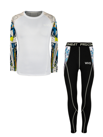 Термобелье WHS TC-129 бело-черный 1