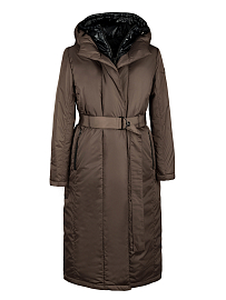 Пуховик женский UNIQA 121024 А (коричневый)